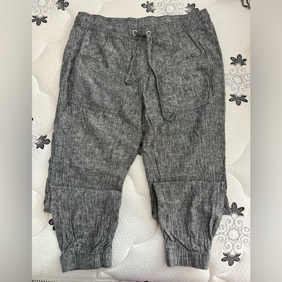 Grey linen  pants woman’s US 10 - Picture 1 of 4